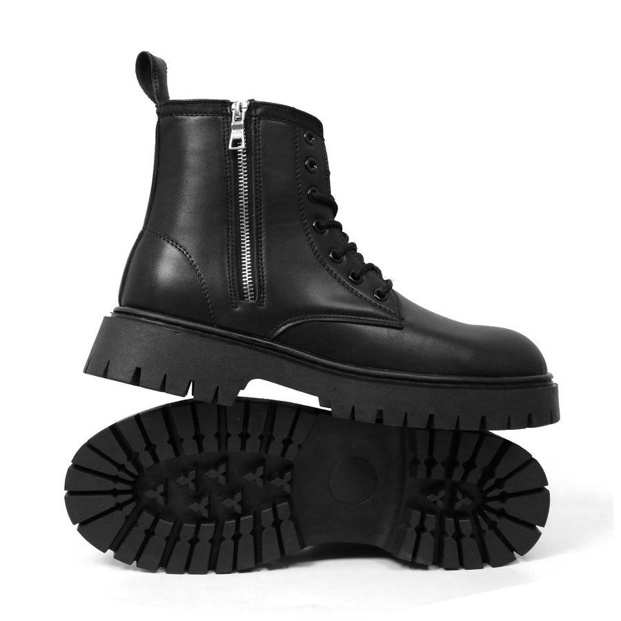 Giày Combat Boots Inichi G1111 đế Chunky có may đế